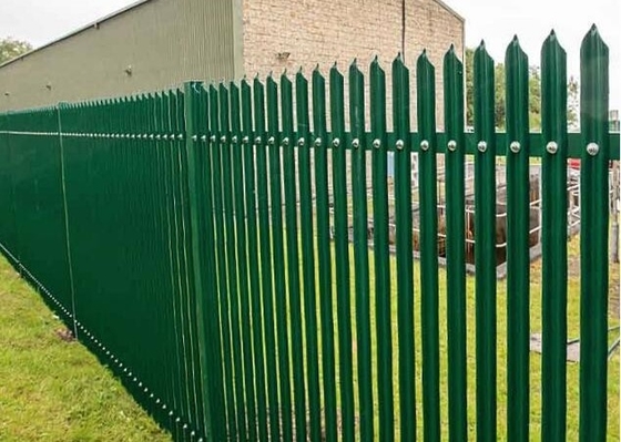 CE Assault Resistant 1.8m Steel Palisade Fencing Long Lasting