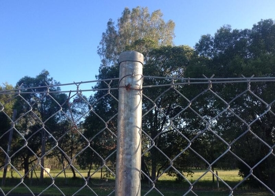 3.0mm Galvanized Twist Edge Metal Chain Link Fence Diamond Wire Mesh
