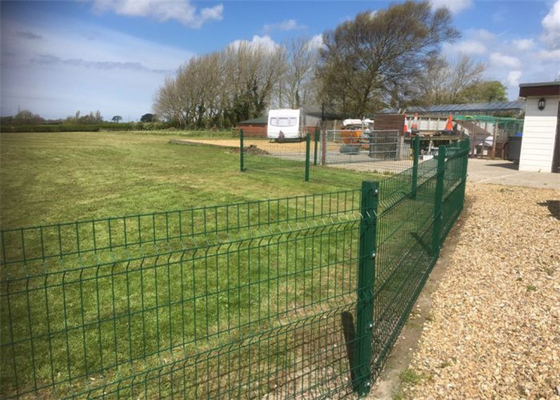 1.8m 2.5mm Welded Wire Mesh Fencing Commercial Galvanized Steel Curved 3d