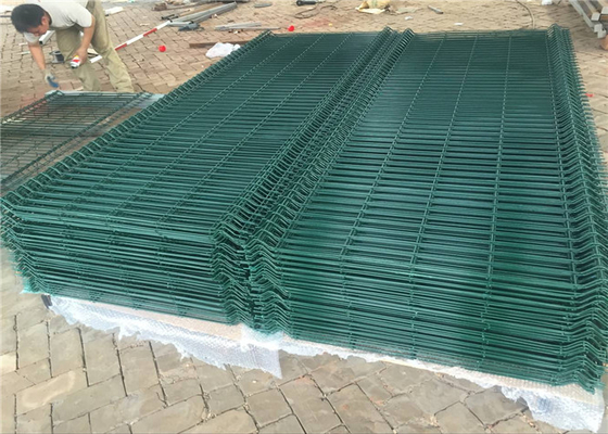 New Arrival Powder Coated 3D Welded Mesh Fence 3D Curved Welded Security Fence Panel
