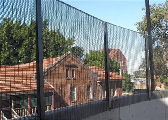 Powder Coated 1.53m Height Anti Climb Fencing High Security Mesh 358