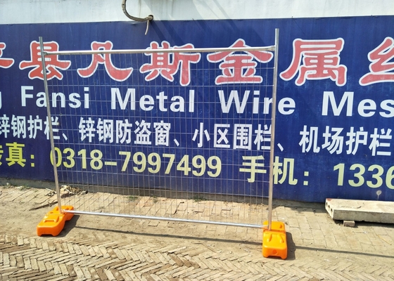Metal Steel Welding 1.5m Movable Temporary Fence Hot Dip Galvanized Portable Panels