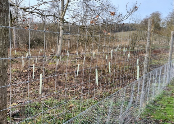 HT13/190/15 High Tensile 190cm X 100m Galvanized Steel Deer Fence Twill Weave