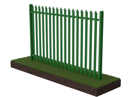 Strong Perimeter Protection Palisade Security Fencing D Section W Section