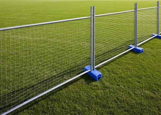 Eco Friendly 2.2m Height Temporary Steel Fencing With 50x100mm Mesh