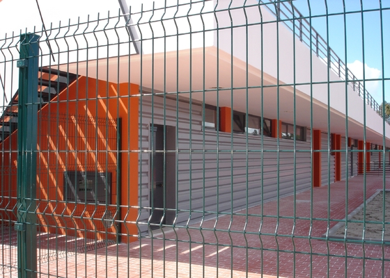 Industrial Commercial 2.5m Powder Coated Metal Fencing Steel Pro V Mesh Rectangle Hole
