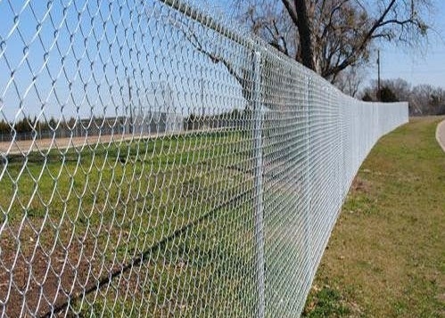 3.0mm Galvanized Twist Edge Metal Chain Link Fence Diamond Wire Mesh