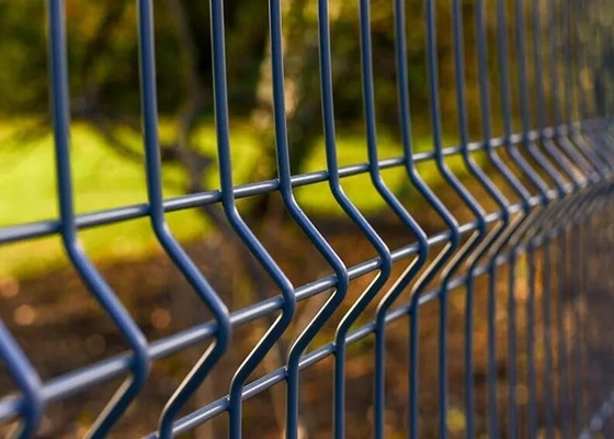 Unobstructed Visibility 4mm Security Wire Mesh Fencing Pvc Coated Green