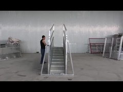 Justierbare Vieh-Laden-Rampe mit Handkurbel